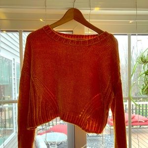 Women’s Cropped Charlotte Russe Chenille Sweater